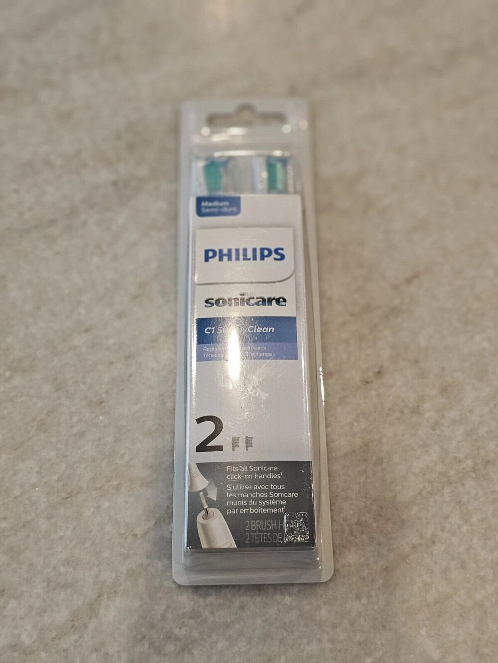 **SOLD**  Philips Sonicare Simplyclean (C1) Replacement Toothbrush Heads, 2pck